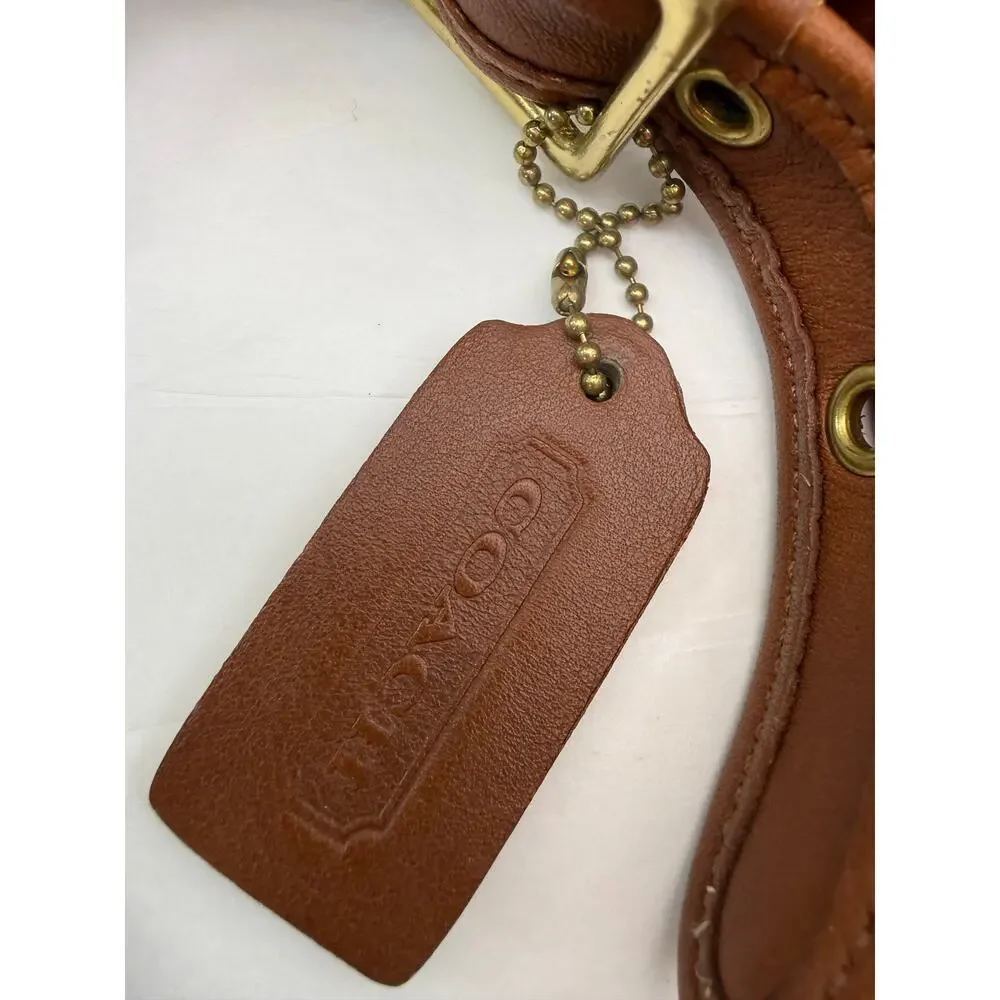 Coach Soho Brown Leather Shoulder Bag Vintage Y2K Full Grain Leather Buckle
